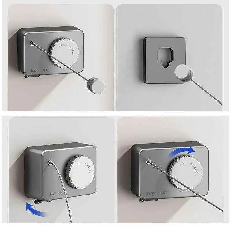 Invisible Retractable Clothesline