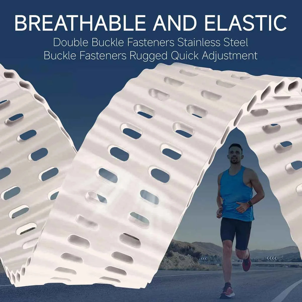 Marine band for Amazfit watch T-rex 3/2/ultra two-tone elastic silicone strap for T-Rex/T Rex Pro breathable sport bracelet
