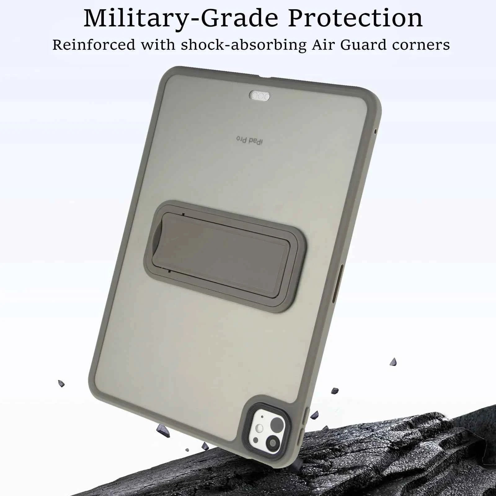Matte Stand Case For iPad Pro Air 4 5 6 7 8 9th 10th Generation Cases 2024 Translucent 10.2 10.9 11 inch Mini Kickstand Cover