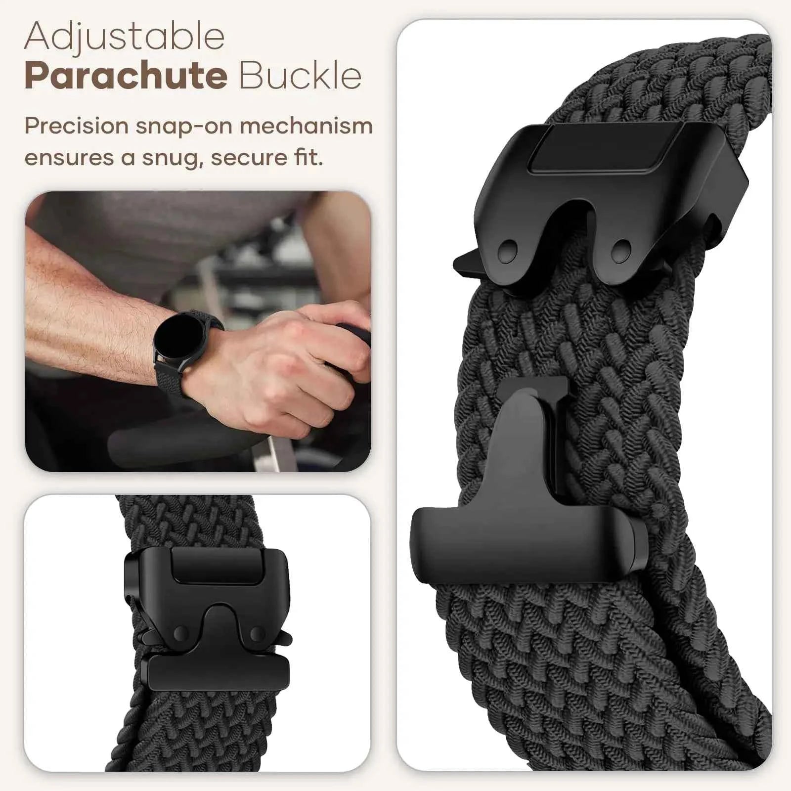 20mm 22mm Straps For Galaxy Watch 7/FE/6/5/pro/4/Classic/active 2/Gear s3 Parachute Bracelet correa Huawei watch GT 2 3 4 5 Band