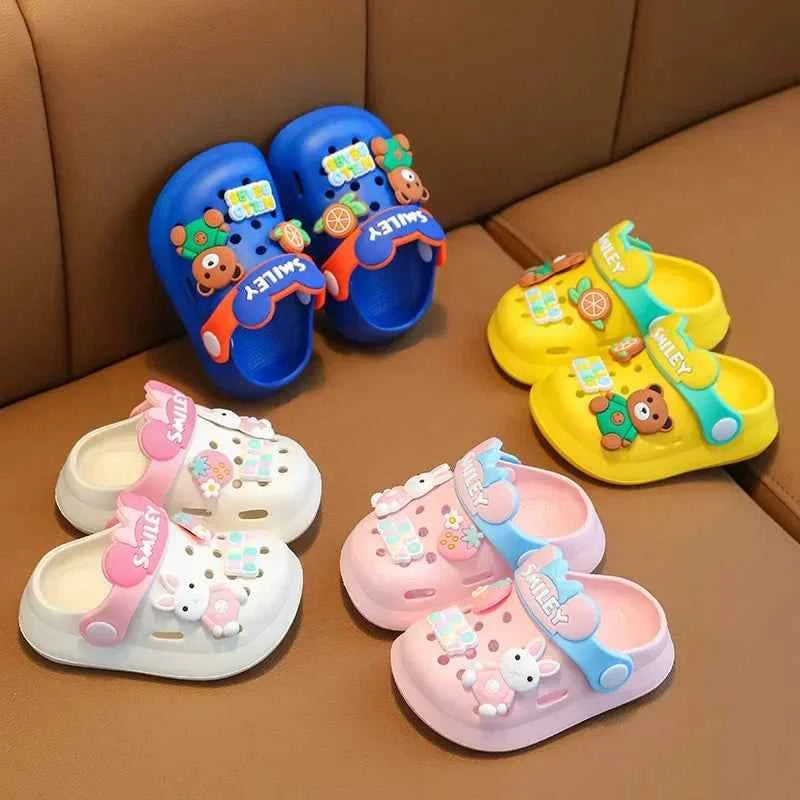 2026 Summer Baby Girl Sandals Cute Cartoon Slippers Newborn Infant Indoor Bath Anti-slip Shoes Baby Boy Beach Sandals