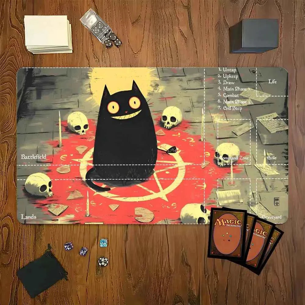 MTG The Magic Gathering Play Mouse Pad Game Design Computer Offices Mousepad Anti-slip Playmat for MTG DTCG CCG RPG Funny Rugs
