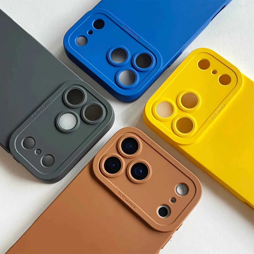For iPhone 17 16 Pro Max iPhone 17 Air iPhone 16 Plus Case funda Shockproof Cover Promotion TPU Soft Luxtury Silicone Phone Case