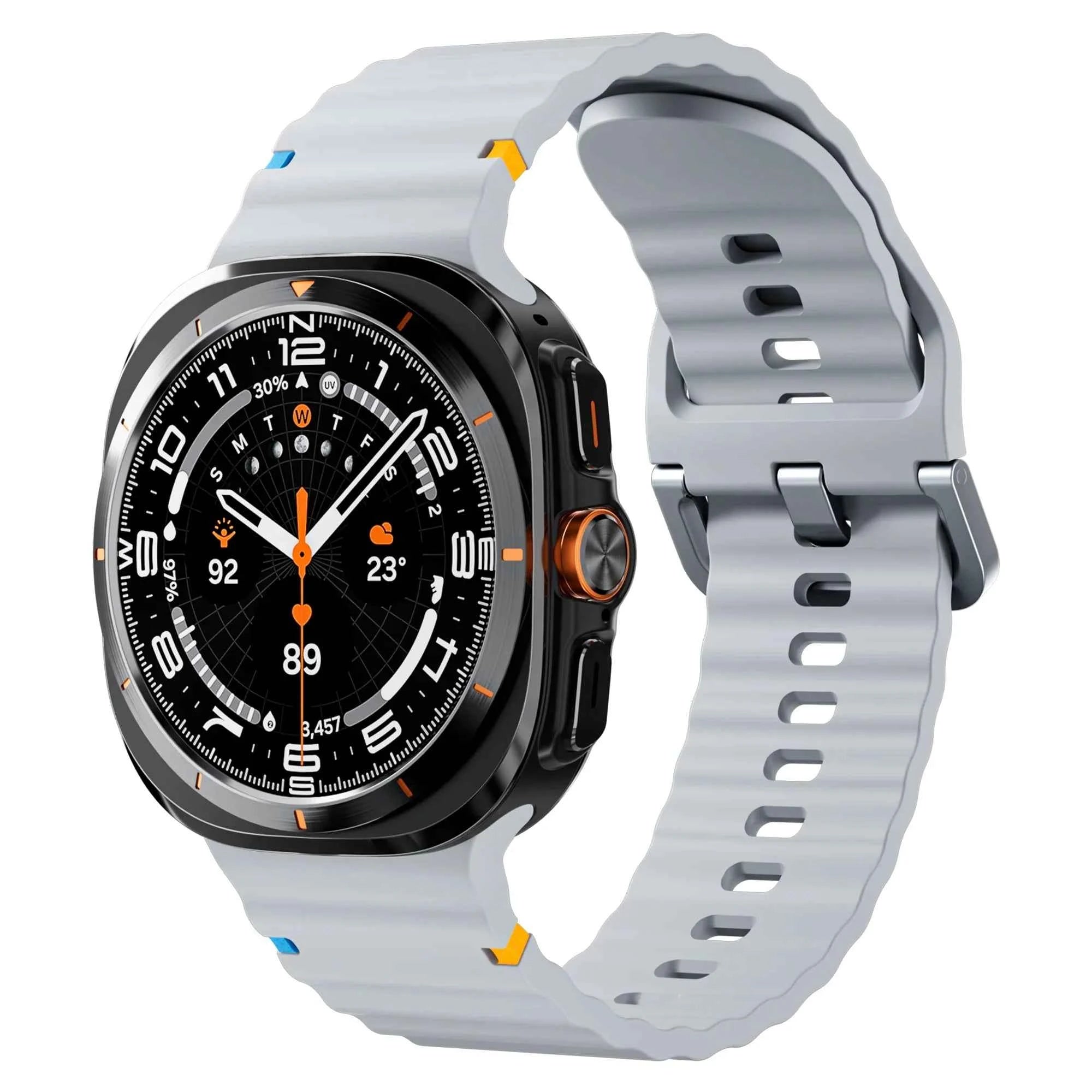 Original Strap for Samsung Galaxy Watch ultra strap 47mm Silicone Bracelet Galaxy Watch 5 pro/4/6 Classic/7 44mm 40mm 43 46 band