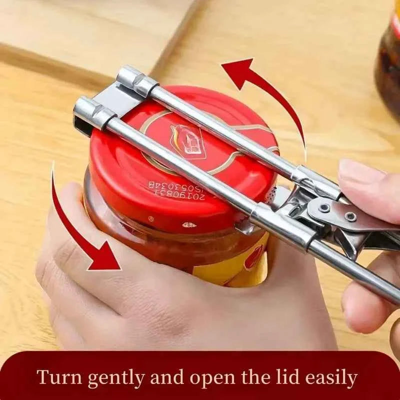 Adjustable Stainless Steel Jar & Bottle Opener