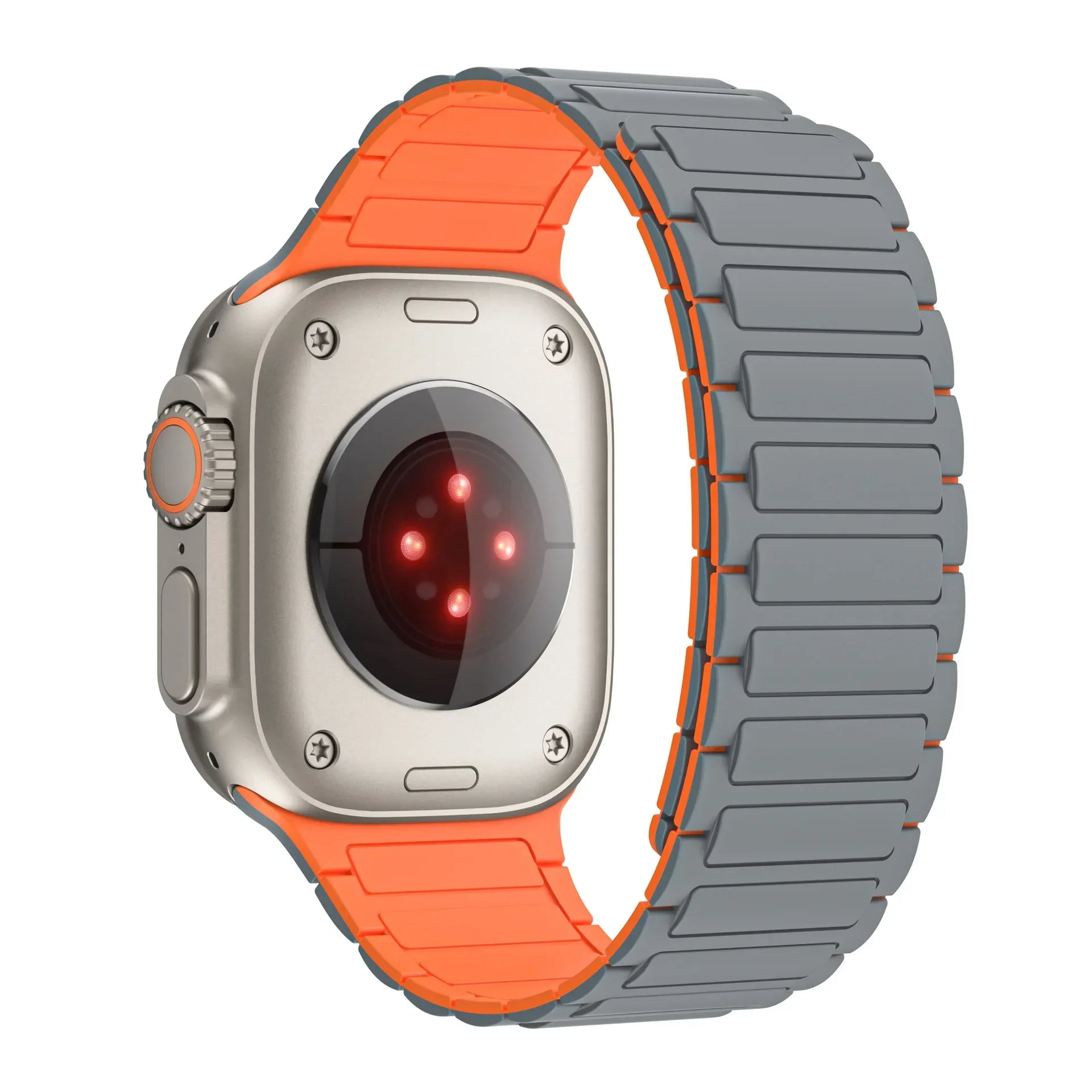 Magnetic sports band for Apple Watch Ultra 2 49mm 45mm 44 42mm 38 40 41mm silicone strap for iWatch series 9 8 7 6 5 4 se 3 loop