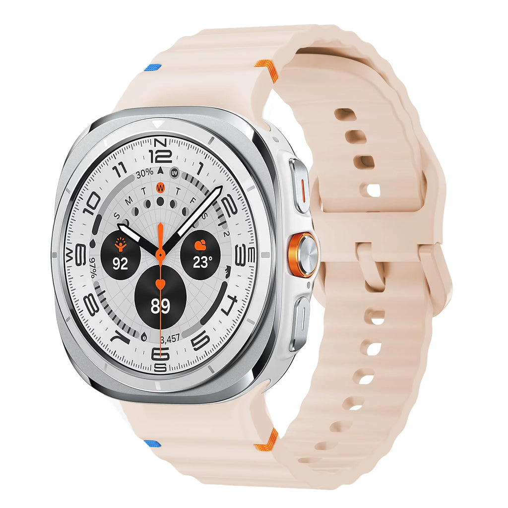 Original Strap for Samsung Galaxy Watch ultra strap 47mm Silicone Bracelet Galaxy Watch 5 pro/4/6 Classic/7 44mm 40mm 43 46 band