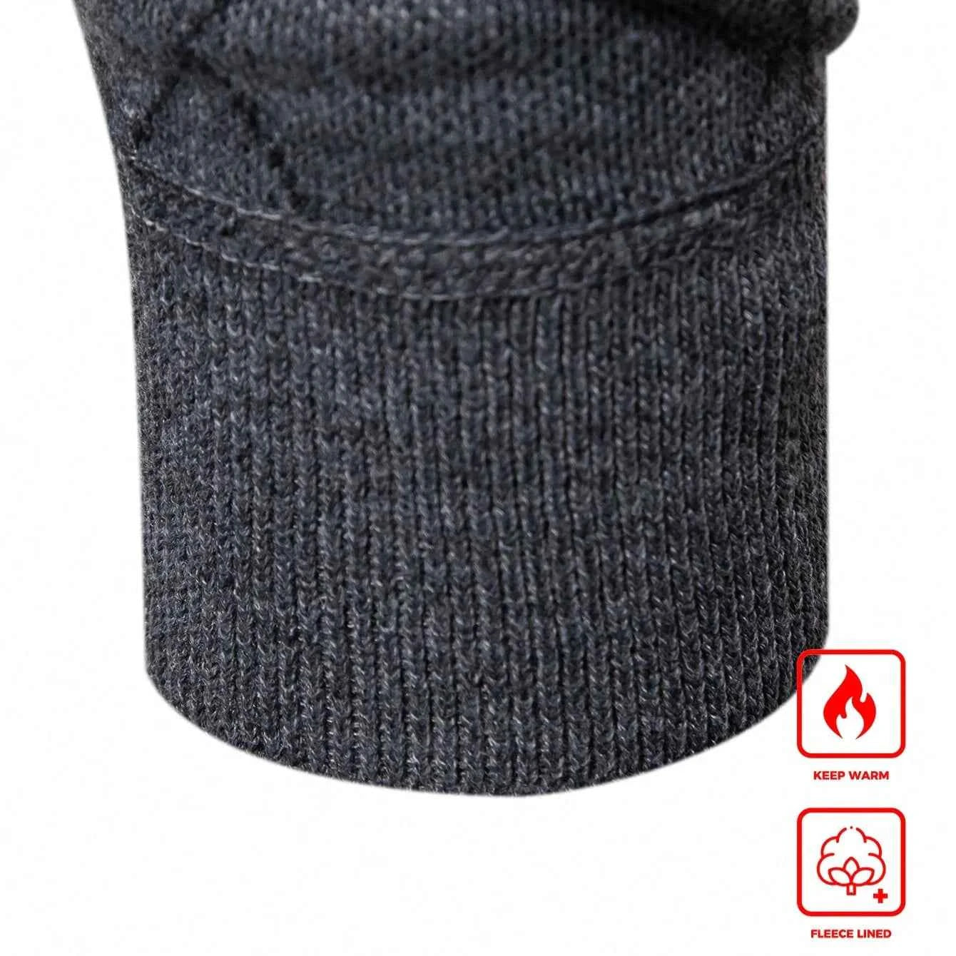 New Fashion Mens Knit Sweater American Half Zip Fleeced Knitwear Men's Stand Collar Casual Sweaters Pullovers