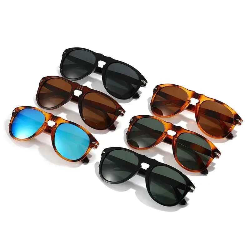 TAC UV400 Polarized Pilot Sunglasses Vintage Brand Design Men Women Luxury Glasses Mirror Sports Gafas De Sol with Metal Hinge