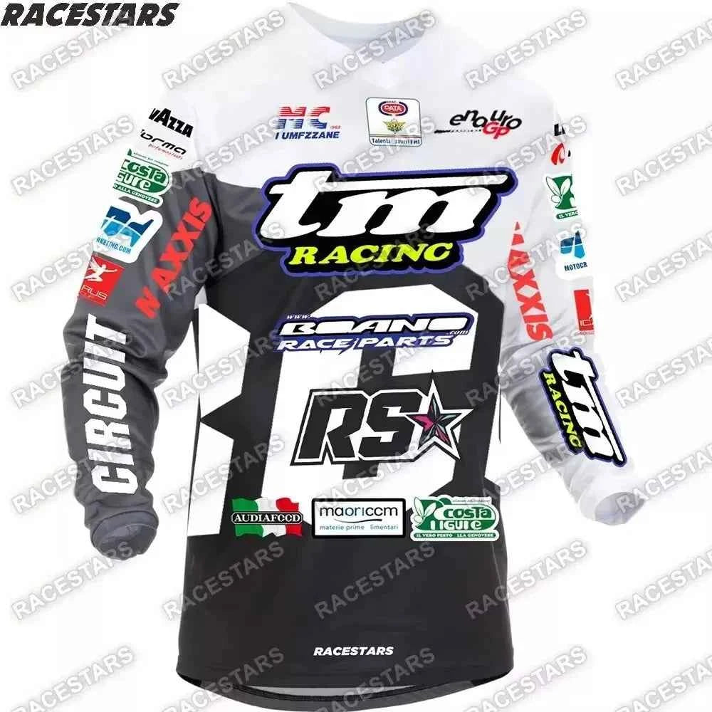 2026 Men's Sunscreen Off Road Motorcycle Sportswear Tm Racing Long Sleeve Off Road Motorcycle Endurance Race Mountain Bike Shirt