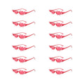 12 PCS  Flame Shaped Sunglasses