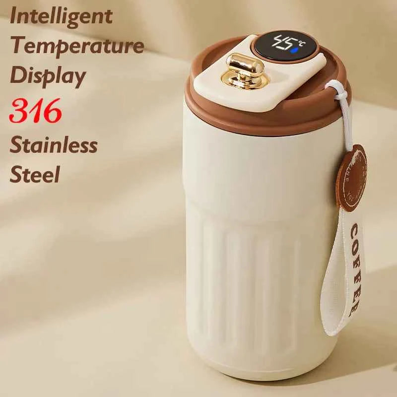 🌡️ Smart LED Thermos Bottle – Stainless Steel Travel Flask
