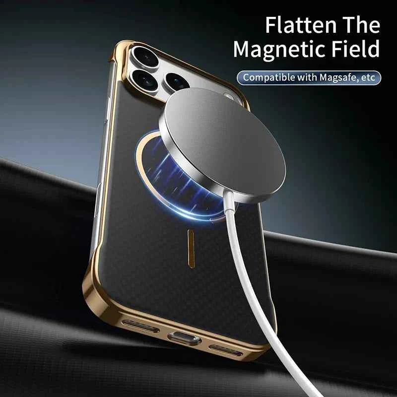 Kevlar Edge Wireless Charging Case for iPhone 17 Pro Max 13 14 15 16