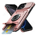 Case For iPhone 16 15 14 13 12 11 Pro Max XS XR 8 7 Plus Magnetic Rotated Ring Kickstand Heavy Duty Drop Protection Wallet Cover