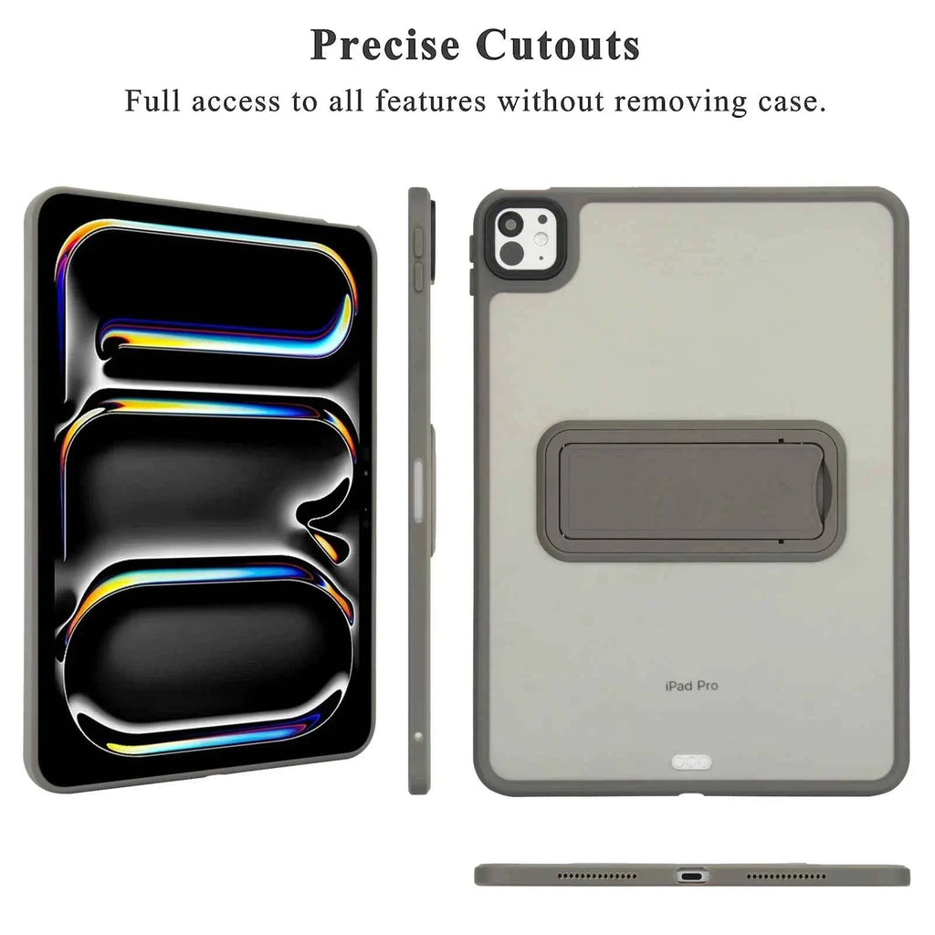 Matte Stand Case For iPad Pro Air 4 5 6 7 8 9th 10th Generation Cases 2024 Translucent 10.2 10.9 11 inch Mini Kickstand Cover