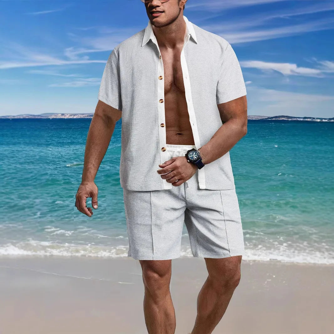 2025 Summer Hot Selling New Men's Casual Versatile beach shorts set