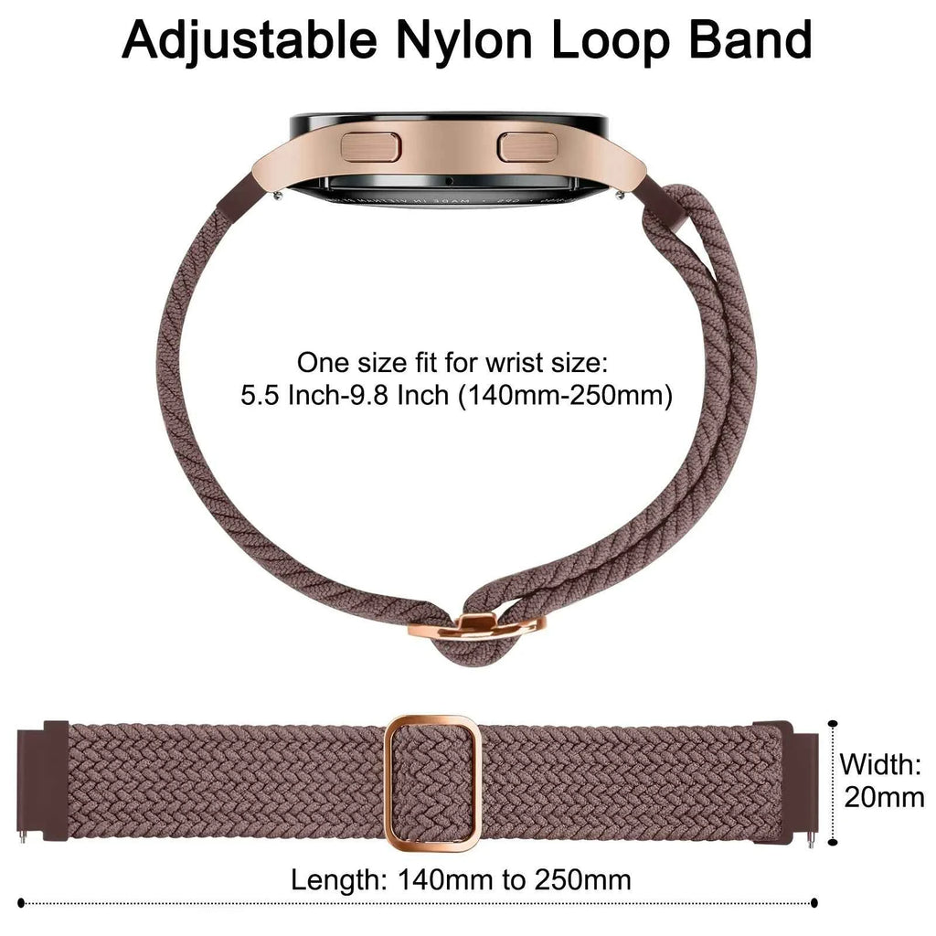 Elastic Braided Band For Amazfit GTS 2 4 Mini/GTR 42mm/GTS 2 3 2e/Bip youth/Bip S Lite/Bip Pace Lite/Bip U/Bip 3 Pro Strap Band