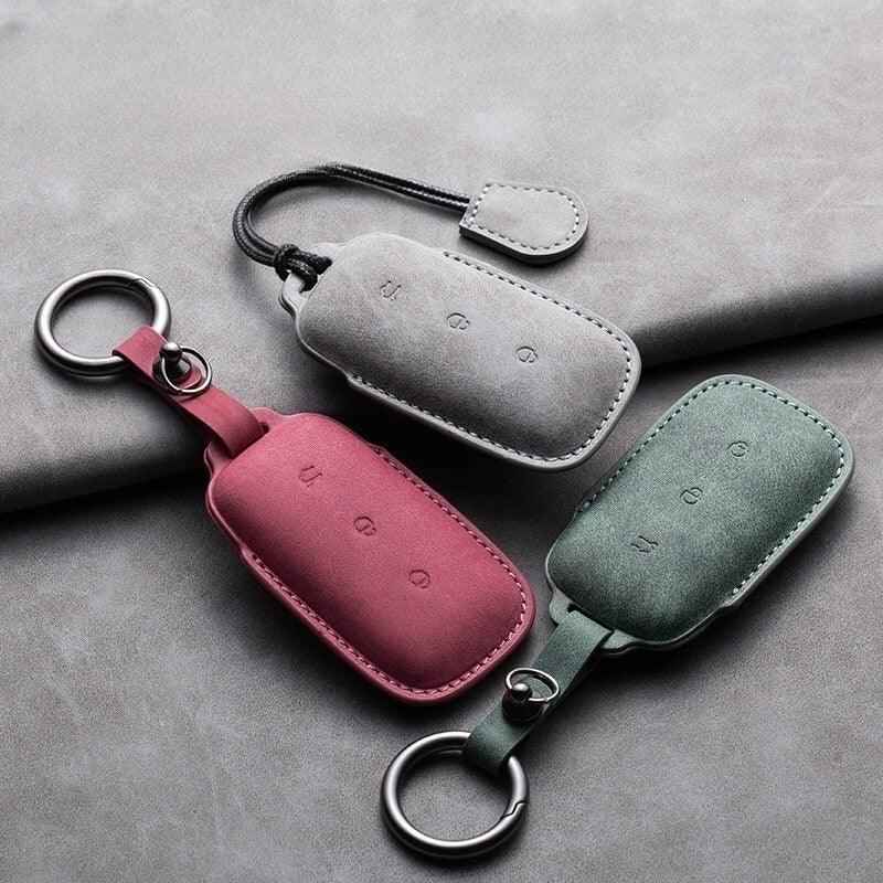 Suede Leather Key Holder for GeelyEX5/Geely Starray EM-i