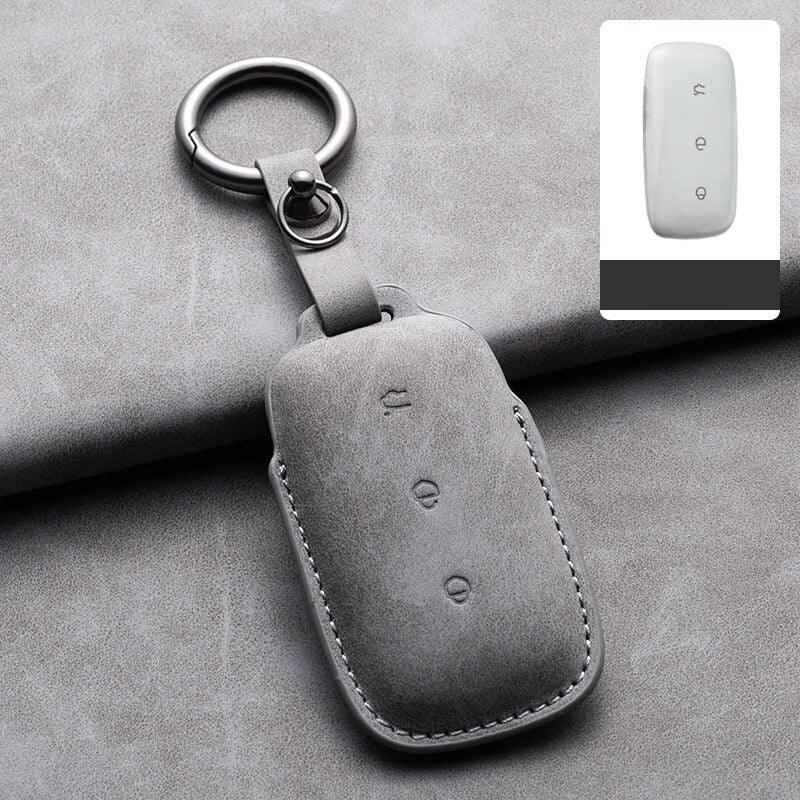 Suede Leather Key Holder for GeelyEX5/Geely Starray EM-i