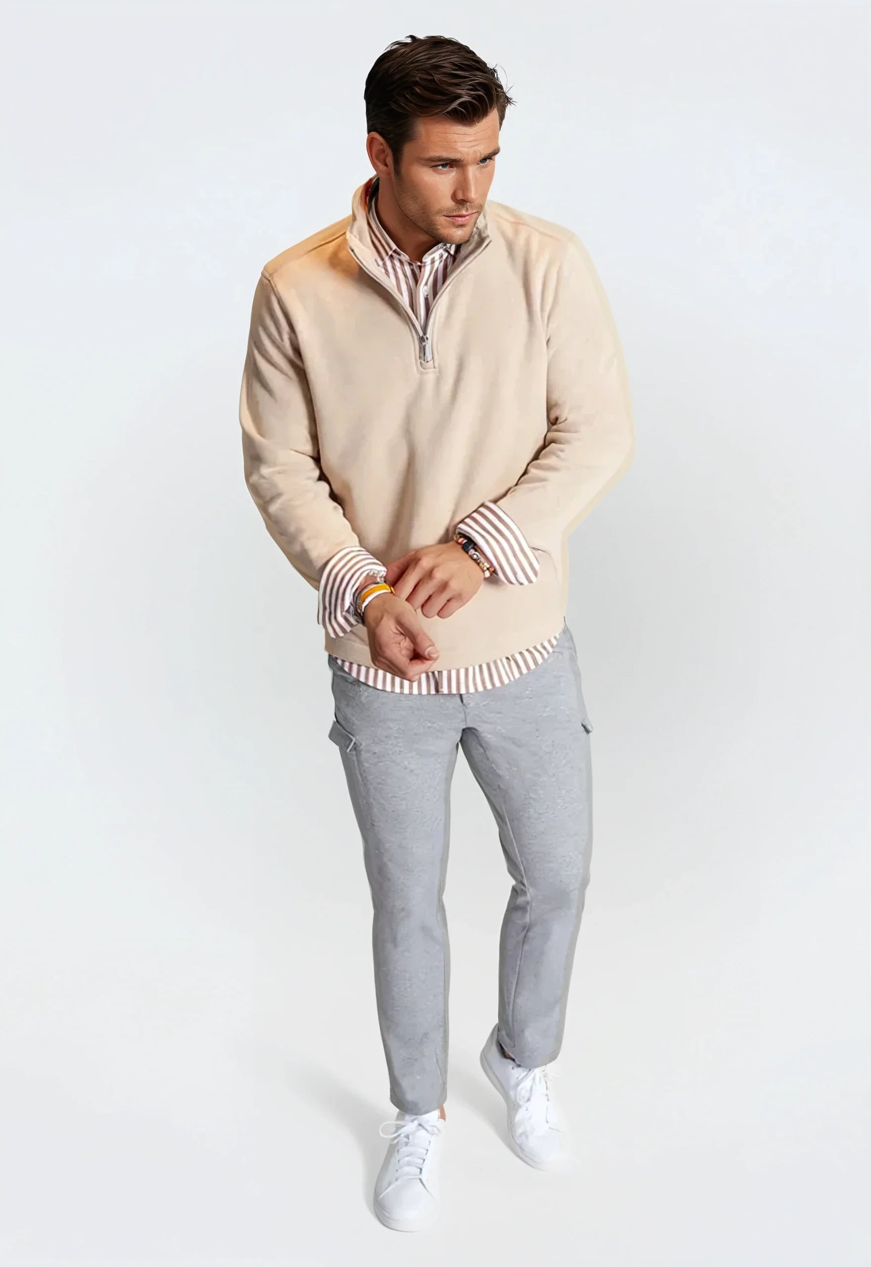 'Power Moves' Matching Set - Camel