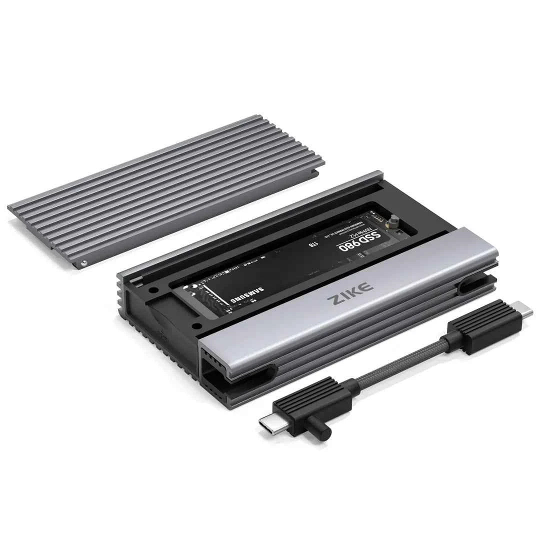 ZikeDrive Z666 USB4 40Gbps NVMe M.2 SSD Enclosure