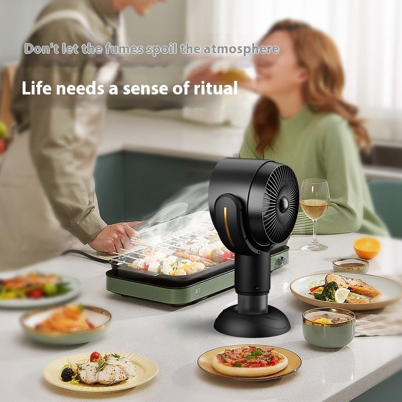 🌬️ Portable Desktop Range Hood – Smoke Removal & Air Purifier