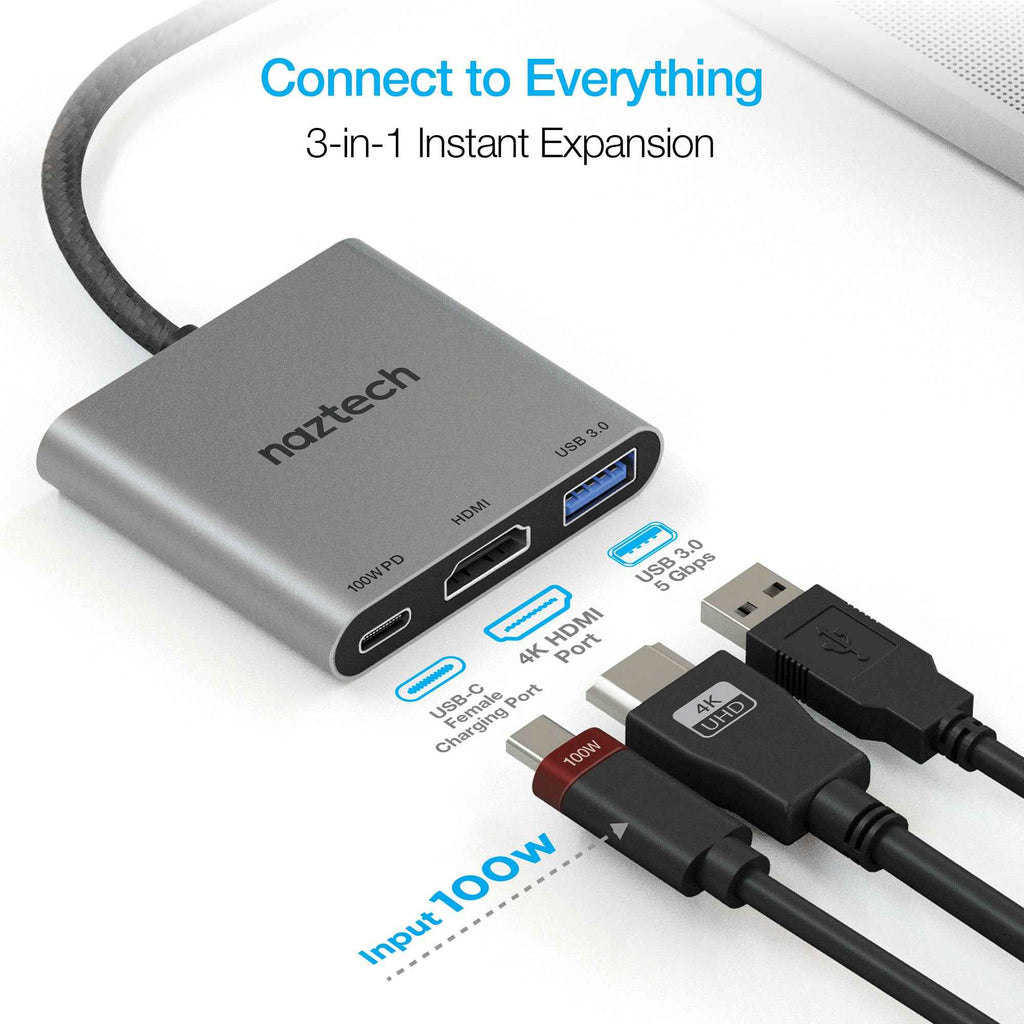 Naztech Portable MaxDrive 3100W Universal USB-C Hub
