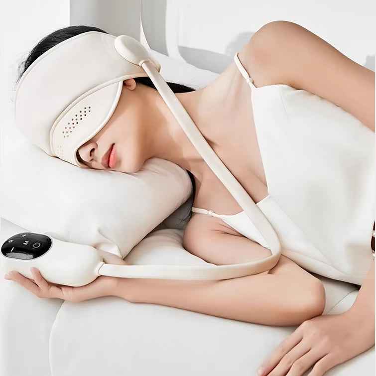 Heated Head & Eye Massager – Sleep Aid Pain Relief Device