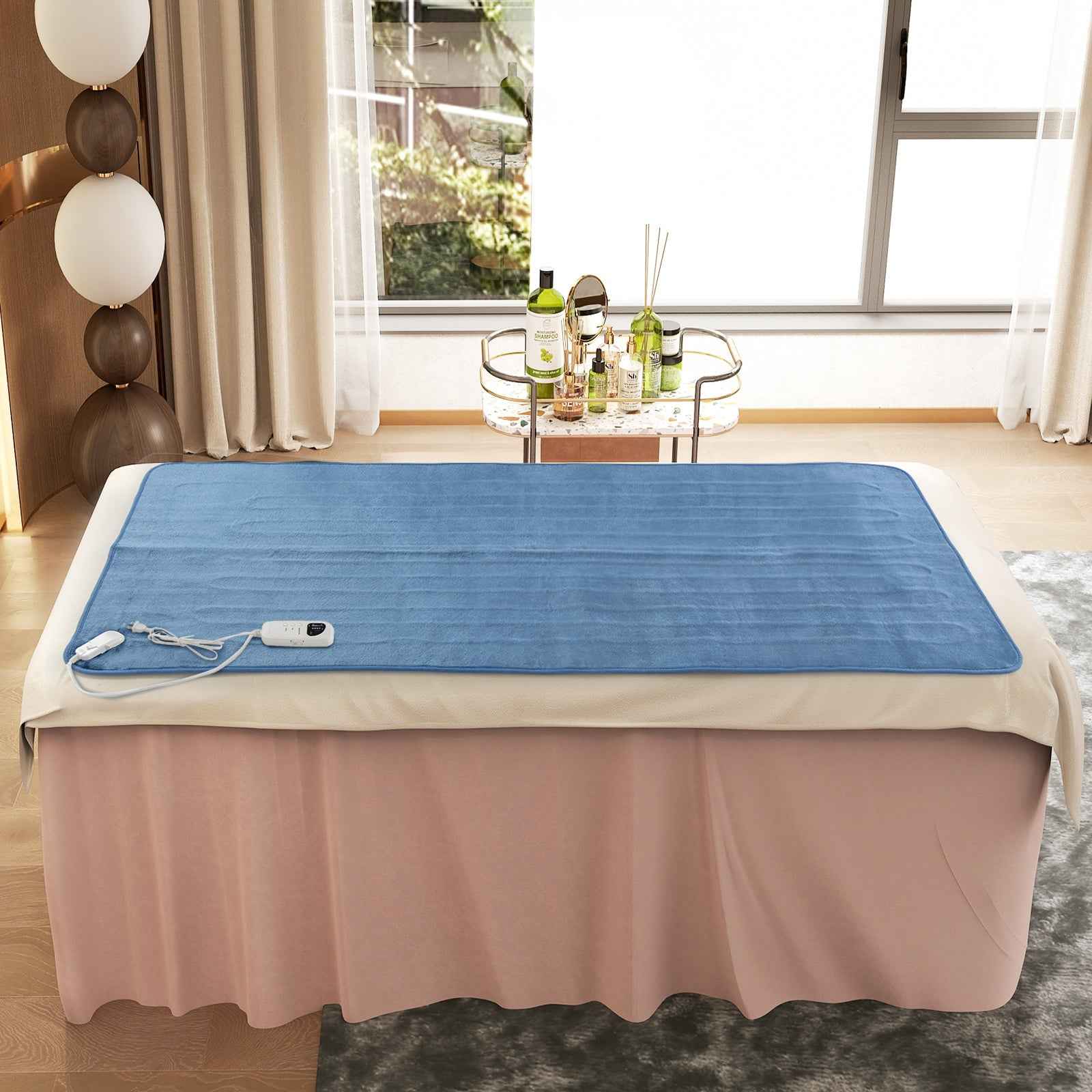 Electric Heated Mattress Pad with 5 Heating Levels & Overheat Protection