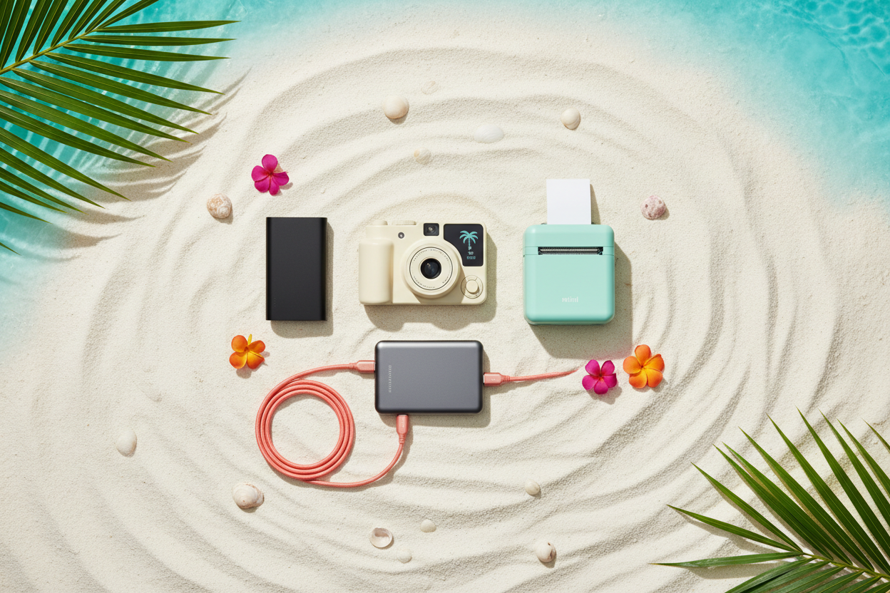 Flat Lay Beach Tech