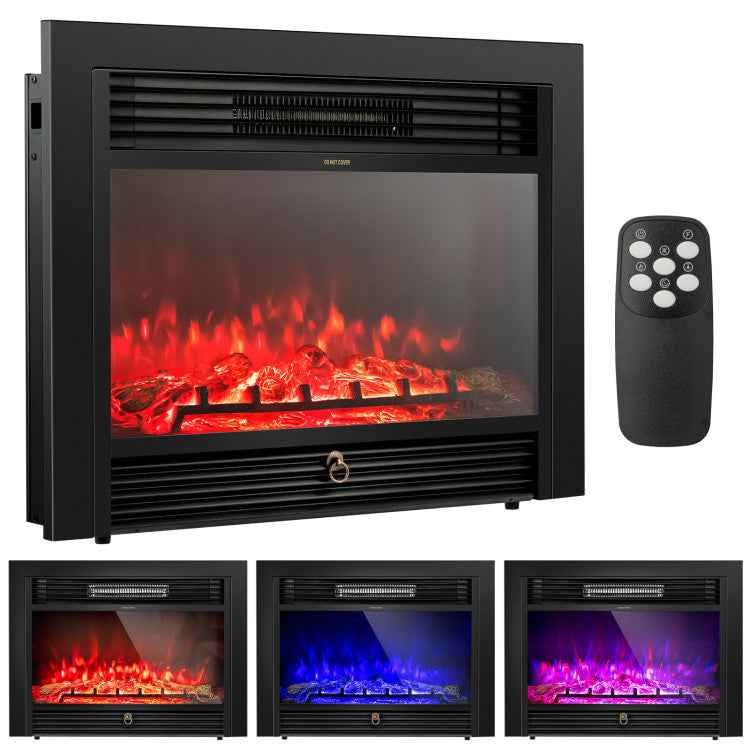 28.5-Inch Recessed Electric Fireplace
