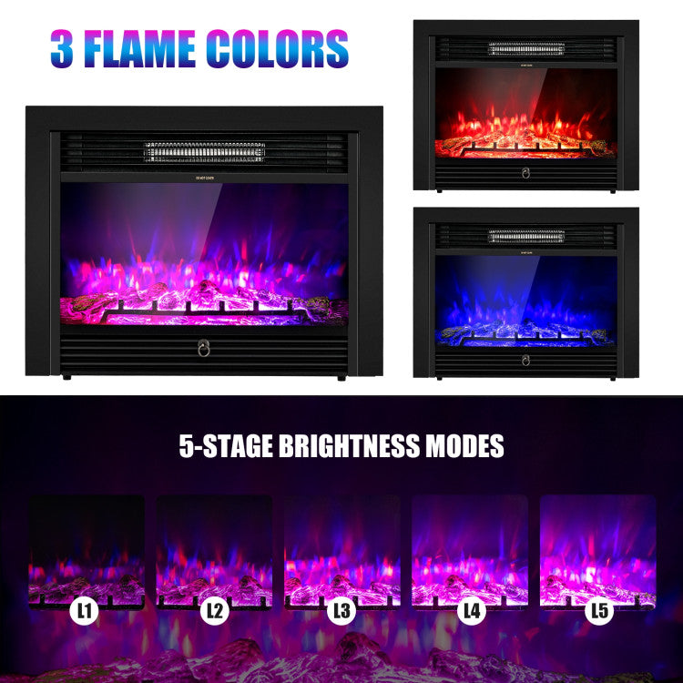 28.5-Inch Recessed Electric Fireplace