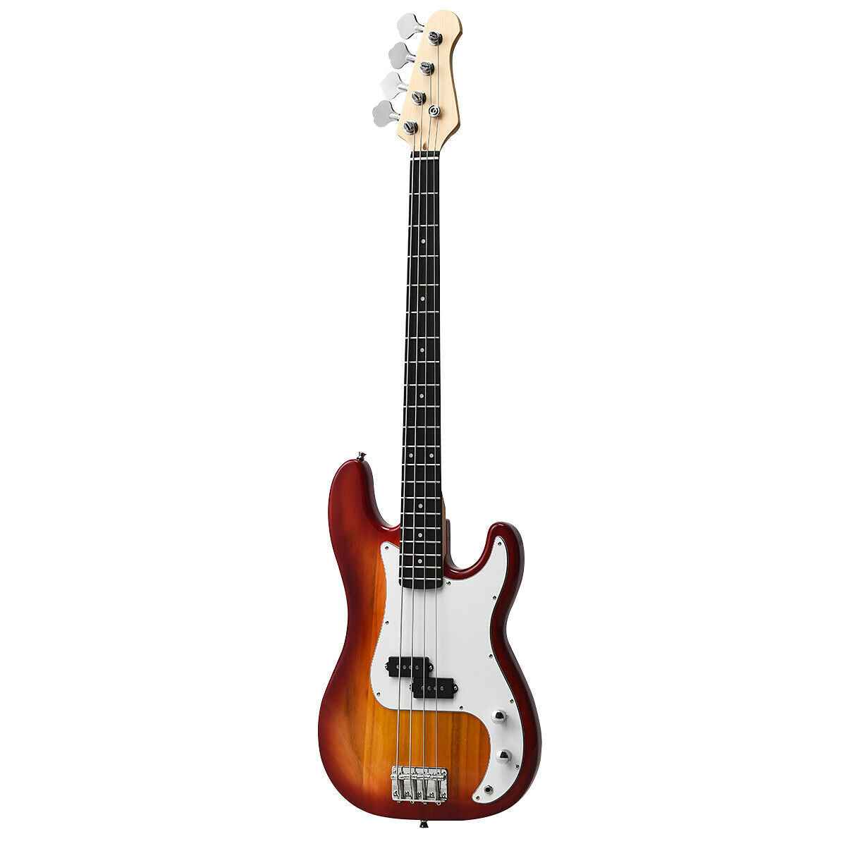Electric Bass Guitar Full Size 4-String with Travel Bag – Black