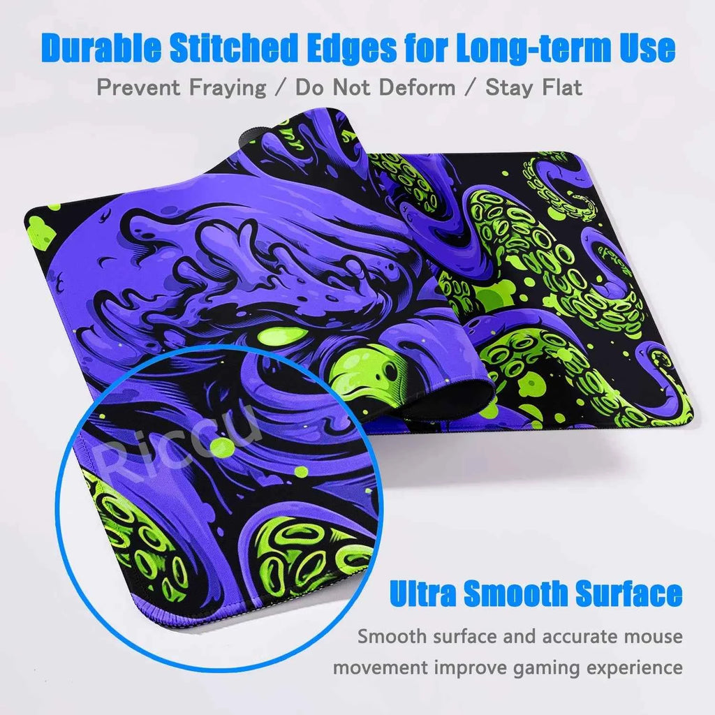 Riccu large octopus gaming mouse pad, XL Waterproof