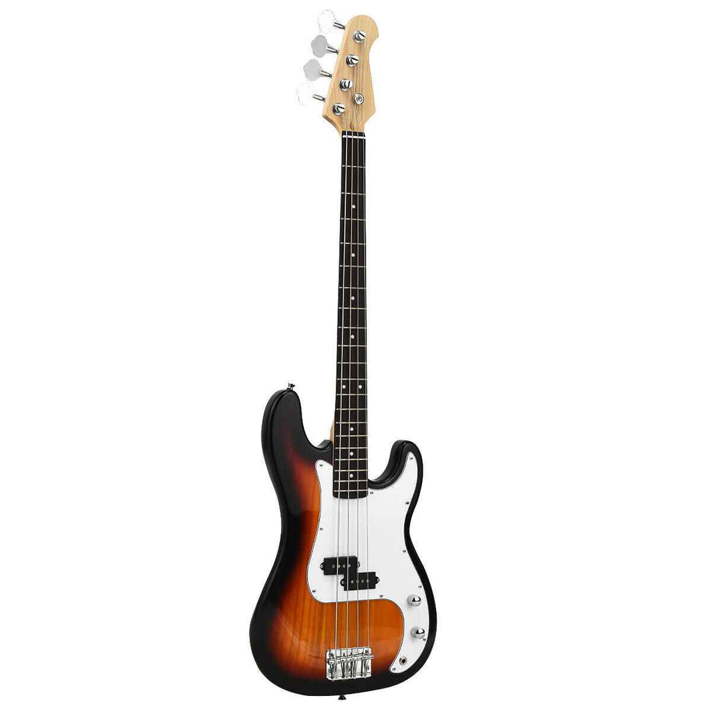 Electric Bass Guitar Full Size 4-String with Travel Bag – Black